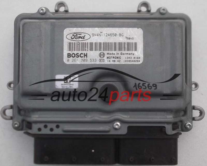 ECU CENTRALITA DE MOTOR FORD FOCUS KUGA 2.5 T BOSCH 0 261 209 533, 0261209533, 9V4N-12A650-BG, 9V4N12A650BG