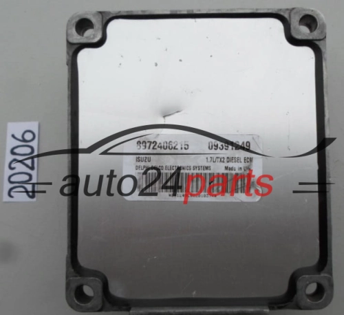 KOMPUTER STEROWNIK SILNIKA OPEL ASTRA CORSA 1.7 DTI DELPHI DELCO 09391249, ISUZU 8972406215 