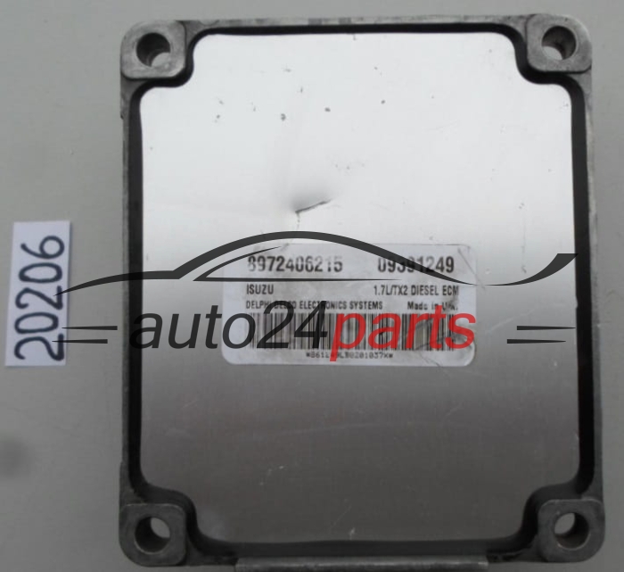 KOMPUTER STEROWNIK SILNIKA OPEL ASTRA CORSA 1.7 DTI DELPHI DELCO 09391249, ISUZU 8972406215 