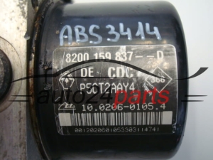 ABS POMPA I STEROWNIK RENAULT LAGUNA ESPACE 8200159837, 10.0206-0105.4, 10020601054, 10.0960-1423.3,10096014233