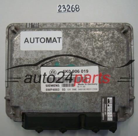 KOMPUTER STEROWNIK SILNIKA VOLKSWAGEN SEAT IBIZA TOLEDO SIEMENS 5WP4883 03, 5WP488303, 6K0 906 019, 6K0906019