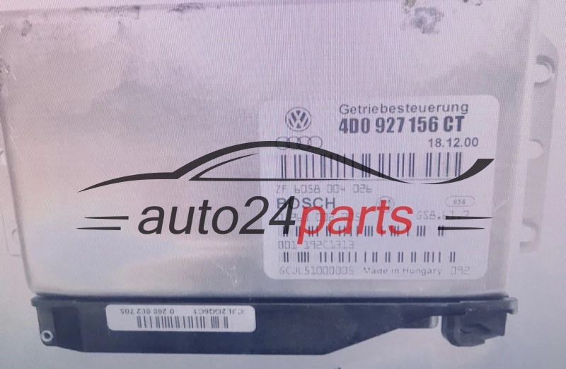 STEROWNIK SKRZYNI AUTOMATYCZNEJ AUDI 4D0 927 156 CT, 4D0927156CT, 0260002705, 0 260 002 705