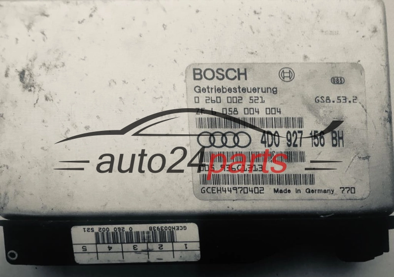 STEROWNIK SKRZYNI AUTOMATYCZNEJ AUDI 4D0 927 156 BH, 4D0927156BH, 0 260 002 521, 0260002521