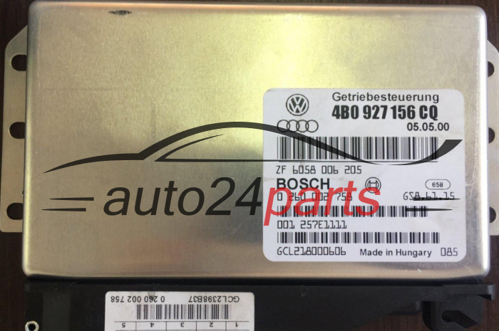 STEROWNIK SKRZYNI AUTOMATYCZNEJ AUDI 4B0 927 156 CQ, 4B0927156CQ, 0 260 002 758, 0260002758