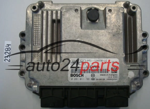 KOMPUTER STEROWNIK SILNIKA FORD FOCUS 1.6 TDCI BOSCH 0 281 011 701, 0281011701, 8M5112A650LG, 8M51-12A650-LG LGAA