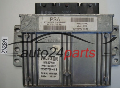 KOMPUTER STEROWNIK SILNIKA CITROEN PEUGEOT 21585739-6 B, 215857396, 9661870580