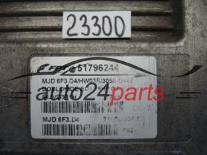 KOMPUTER STEROWNIK SILNIKA FIAT DOBLO 1.3 CDTI MAGNETI MARELLI MJD 6F3.D4, MJD6F3D4, FGP 51796244, 71600.086.03, 7160008603