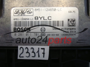 KOMPUTER STEROWNIK SILNIKA FORD FOCUS 1.6 TDCI BOSCH 0 281 011 701, 0281011701, 8M5112A650LC, 8M51-12A650-LC
