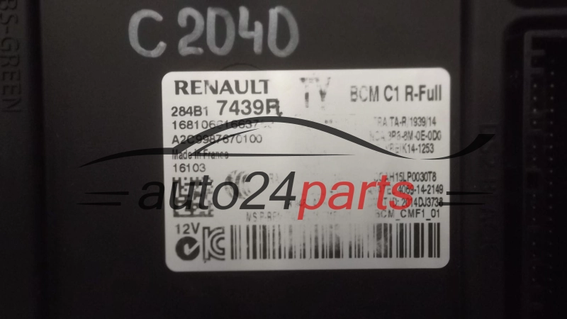CENTRALKA MODUL STEROWNIK RENAULT A2C9987670100, 284B17439P