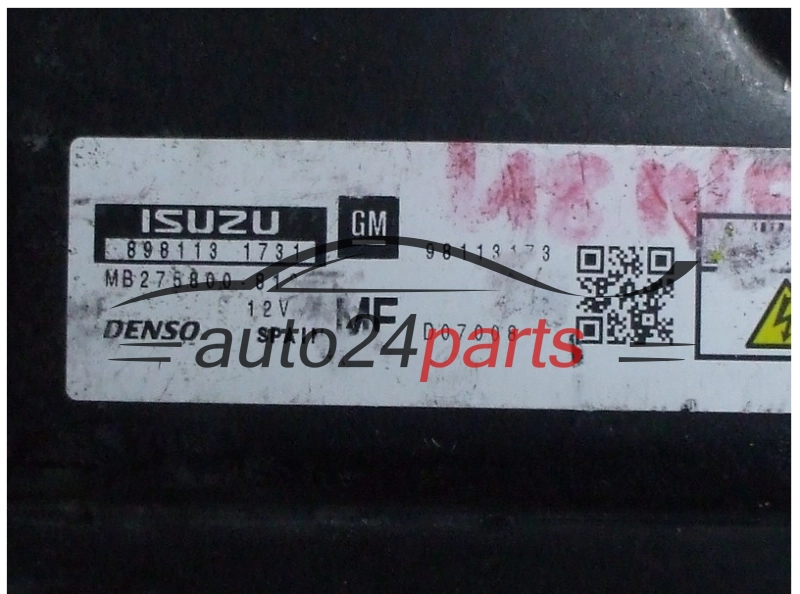KOMPUTER STEROWNIK SILNIKA OPEL ZAFIRA 1.7 CDTI 98113173, 8981131731, MB2758008163