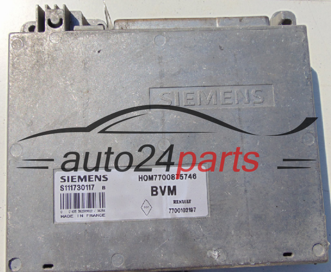 KOMPUTER STEROWNIK SILNIKA RENAULT S111730117B, H0M7700875746, 7700875746, 7700102197