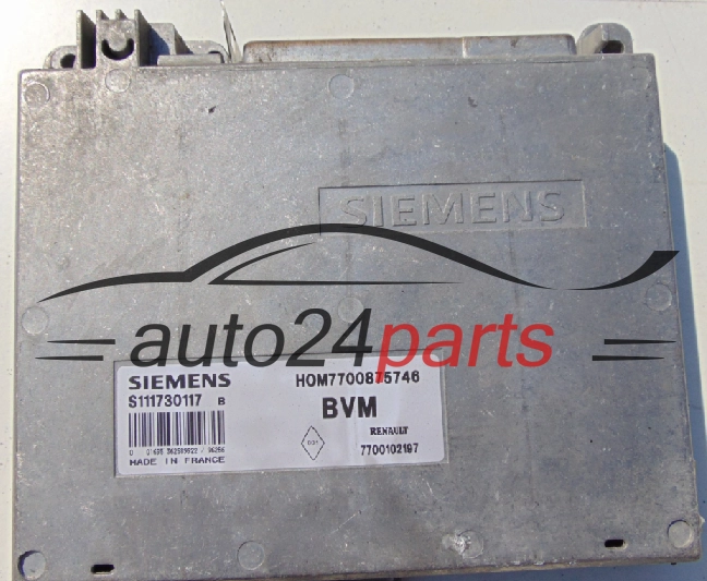 KOMPUTER STEROWNIK SILNIKA RENAULT S111730117B, H0M7700875746, 7700875746, 7700102197