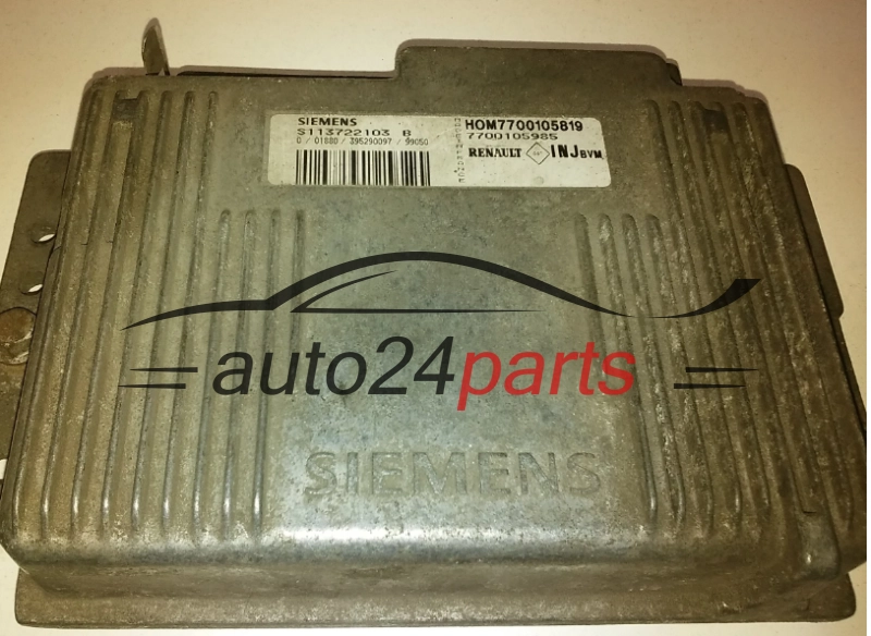 KOMPUTER STEROWNIK SILNIKA RENAULT S113722103 B, S113722103B, HOM7700105819, 7700105819