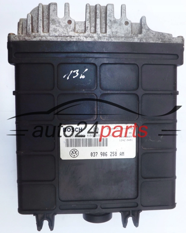 KOMPUTER STEROWNIK SILNIKA VW VOLKSWAGEN BOSCH 0 261 203 686/687, 0261203686, 037 906 258 AM, 037906258AM