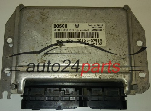 KOMPUTER STEROWNIK SILNIKA KIA HYUNDAI 1.5 CRDI BOSCH 0 281 010 619, 0281010619, 39101-27510, 3910127510