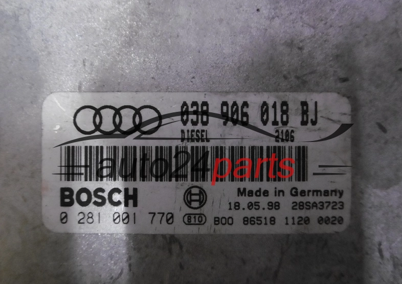 Sterownik silnika VW VOLKSWAGEN BOSCH 0281001770 038906018BJ -