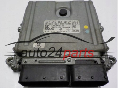 KOMPUTER STEROWNIK SILNIKA MERCEDES BENZ BOSCH 0 281 014 187, 0281014187, A 646 150 10 77, A6461501077