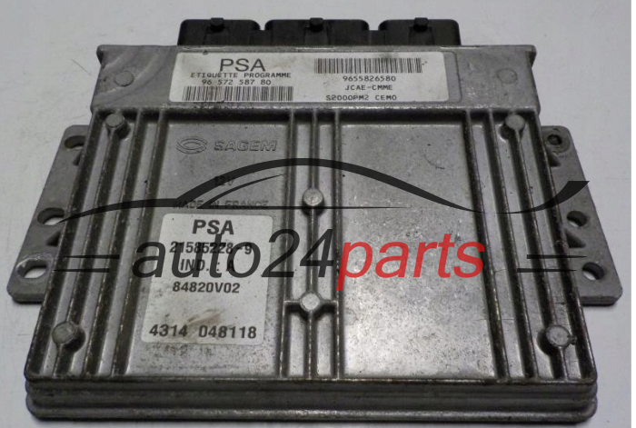 KOMPUTER STEROWNIK SILNIKA CITROEN PEUGEOT 21585228-9, 215852289, 9657258780, 9655826580