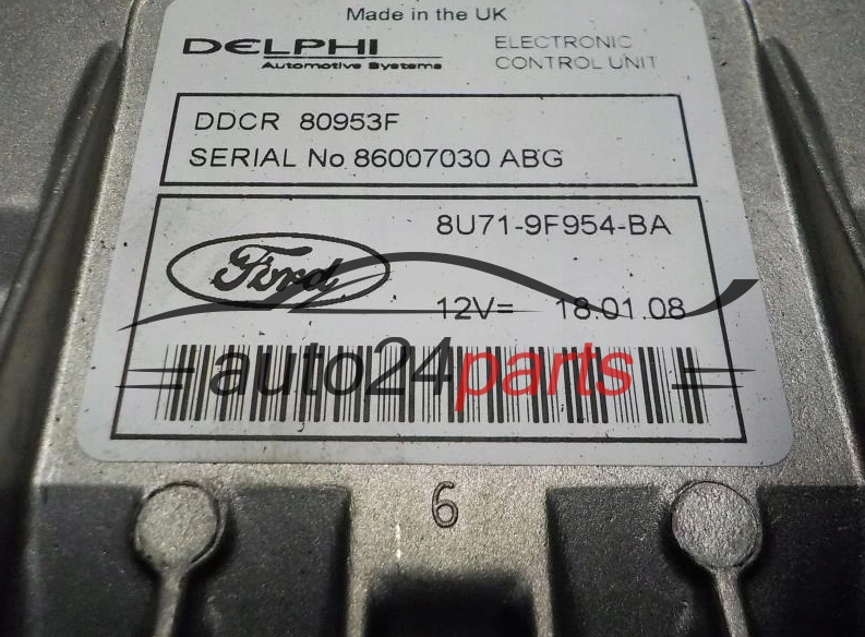 KOMPUTER STEROWNIK SILNIKA FORD 8U71-9F954-BA, 8U719F954BA, DDCR 80953F