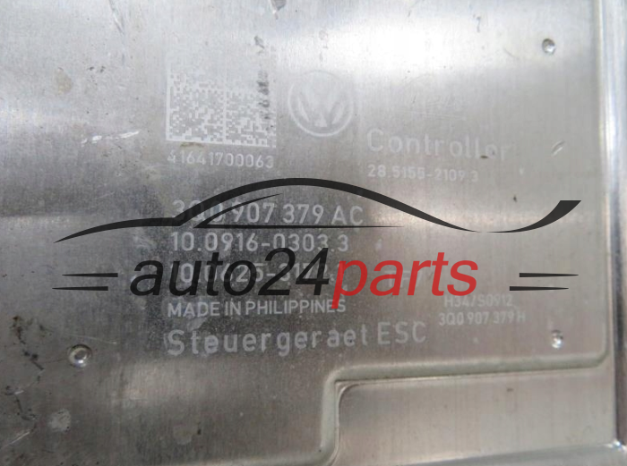 ABS POMPA I STEROWNIK VW VOLKSWAGEN 3Q0 614 517 AC, 3Q0614517AC, 3Q0907379AC, 10 0916-0303.3, 10091603033