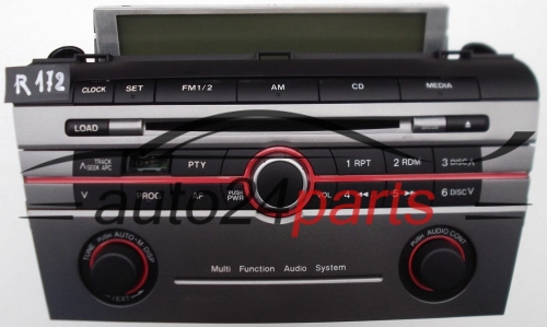 RADIO CD MULTI FUNCTION AUDIO SYSTEM MAZDA  14794018 / BR2D 66 AR0 / BR2D66AR0 - R172