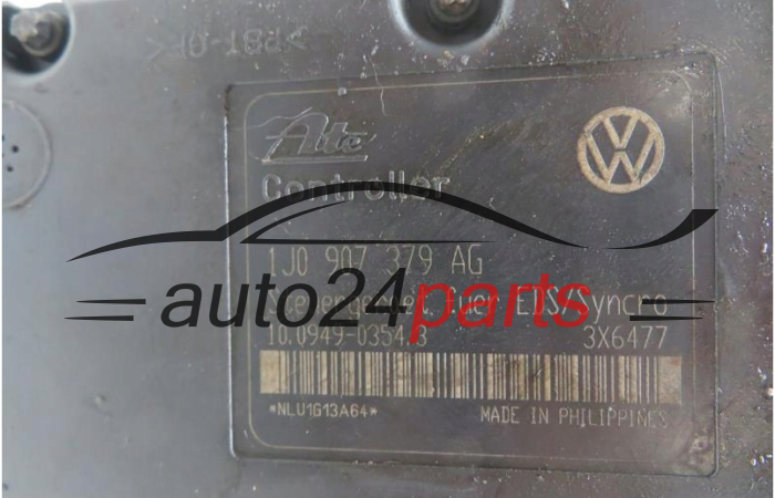 ABS POMPA I STEROWNIK VOLKSWAGEN SKODA 1J0614217F, 10.0204-0214.4, 10020402144, 1J0907379AG, 10.0949-0354.3, 10094903543