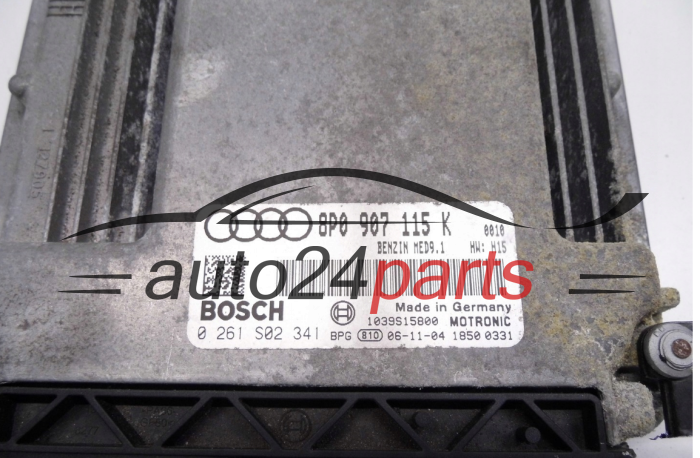 Centralita de motor AUDI 2.0 TFSI BOSCH 0261S02341 8P0907115K MED9.1