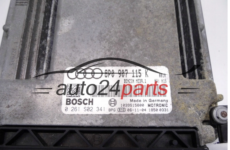 Komputer silnika AUDI 2.0 TFSI BOSCH 0261S02341 8P0907115K MED9.1