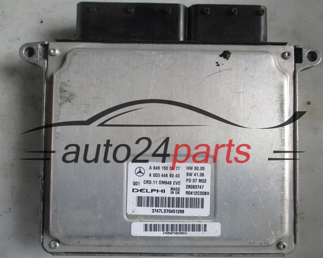 KOMPUTER STEROWNIK SILNIKA MERCEDES BENZ A6461505677, A 646 150 56 77, A0034468940, A 003 446 89 40, 28093747, R0412C006H