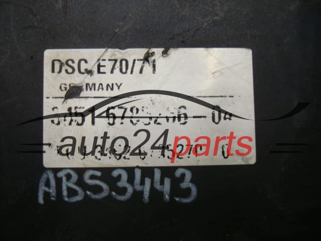 ABS POMPA I STEROWNIK BMW BOSCH 0 265 250 292, 0265250292, 3451 6780126-02, 3451678012602, 3451 6785266-01, 3451678526601, 3452 6785270-01, 3452678527001, 0 265 960 341, 0265960341