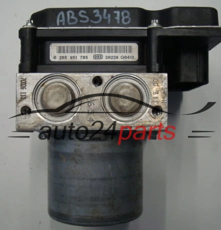ABS POMPA I STEROWNIK BMW X1 BOSCH 0 265 236 446, 0265236446, 34.51-6768550-01, 34516768550-01, 3451676855001, 0265951785