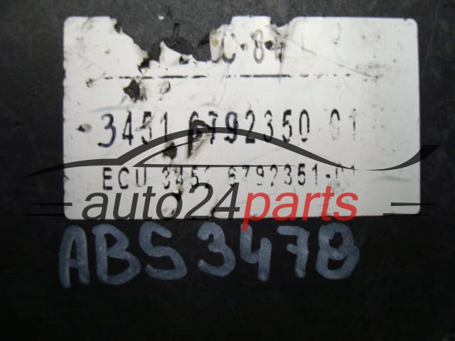 ABS POMPA I STEROWNIK BMW X1 BOSCH 0 265 236 446, 0265236446, 34.51-6768550-01, 34516768550-01, 3451676855001, 0265951785