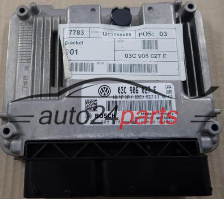 KOMPUTER STEROWNIK SILNIKA VW VOLKSWAGEN BOSCH 0 261 S06 519, 0261S06519, 03C 907 027 E, 03C907027E, MED17.5.5