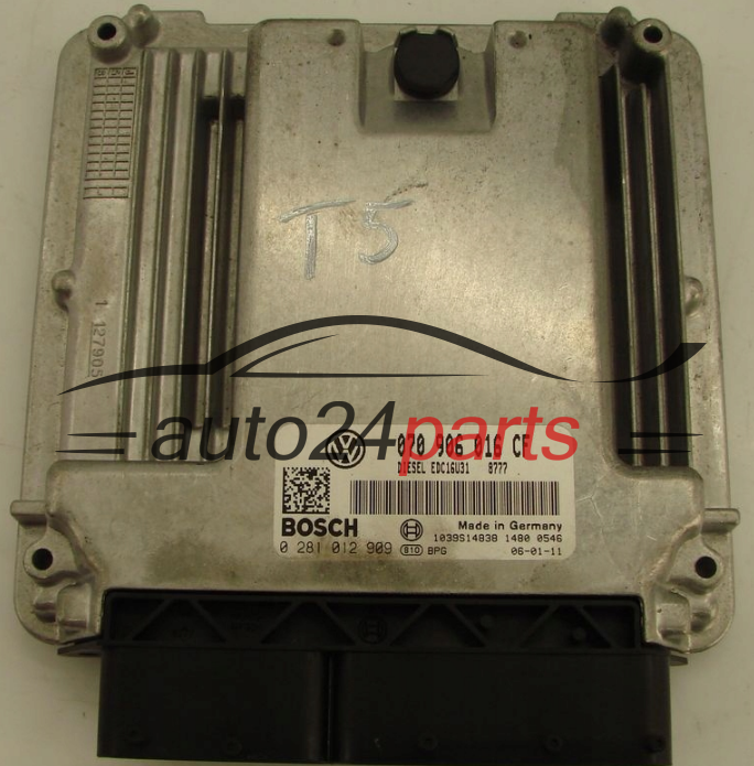 KOMPUTER STEROWNIK SILNIKA VW VOLKSWAGEN T4 2.5 TDI BOSCH 0 281 012 909, 0281012909, 070 906 016 CF, 070906016CF