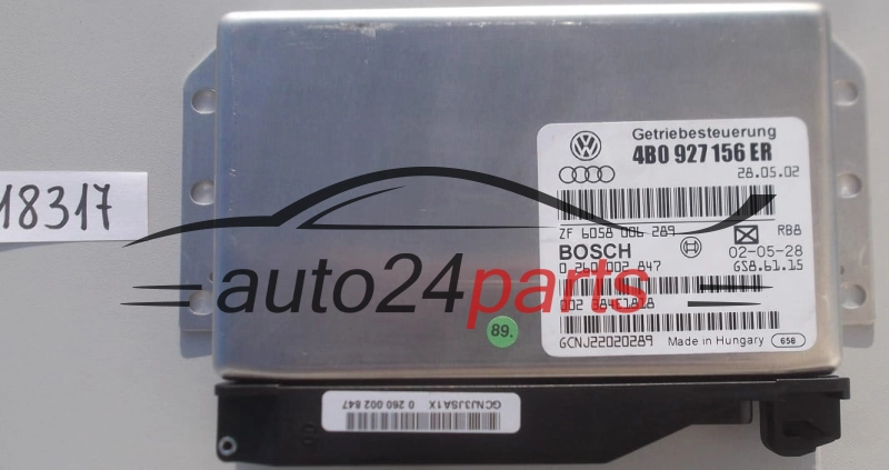 STEROWNIKB SKRZYNI AUTOMATYCZNEJ AUDI A6 4B0 927 156 ER, 4B0927156ER, BOSCH 0 260 002 847, 0260002847