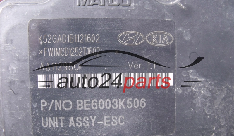 ABS POMPA I STEROWNIK KIA 58910-2K760, 589102K760, BE6003K506