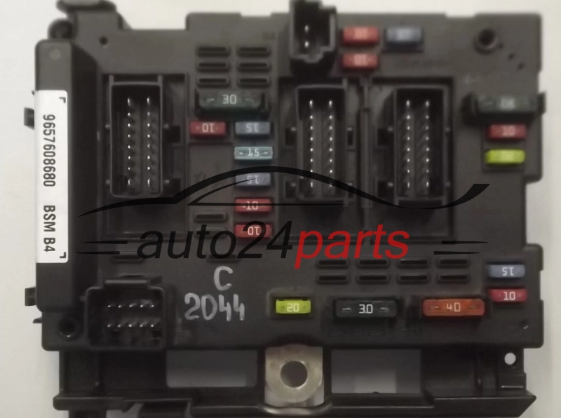 CENTRALKA MODUL SKRZYNKA BEZPIECZNIKOW BSI CITROEN PEUGEOT 9657608680, 55010708, BSM B4