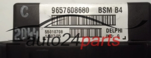 CENTRALKA MODUL SKRZYNKA BEZPIECZNIKOW BSI CITROEN PEUGEOT 9657608680, 55010708, BSM B4