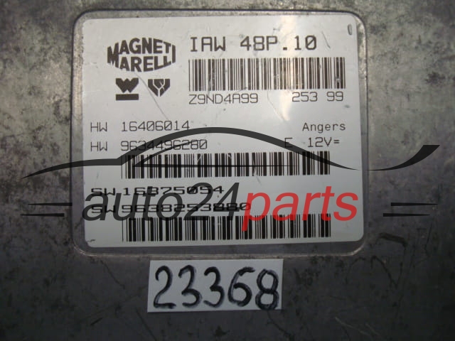 CITROEN PEUGEOT MAGNETI MARELLI IAW 48P.10, IAW48P10, HW 16406014, 9634496280, SW 16375054, 9638253880