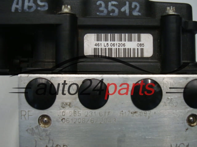 ABS POMPA I STEROWNIK CITROEN JUMPER FIAT DUCATO PEUGEOT BOXER BOSCH 0 265 231 617, 0265231617, 51725097, 0 265 800 461, 0265800461