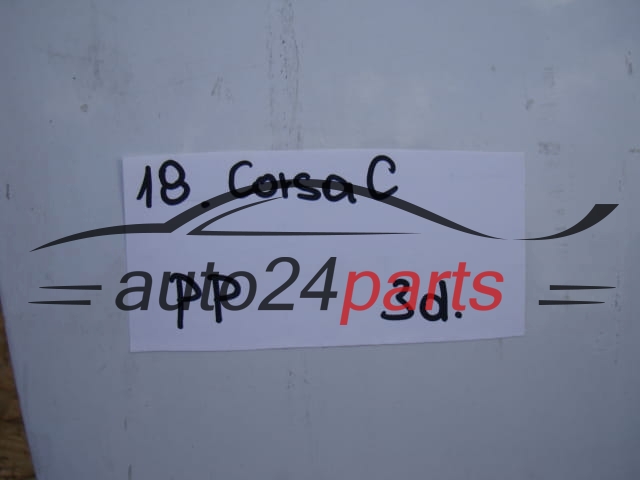 DRZWI PRAWE OPEL CORSA C 3 DRZWIOWA BIAŁE
