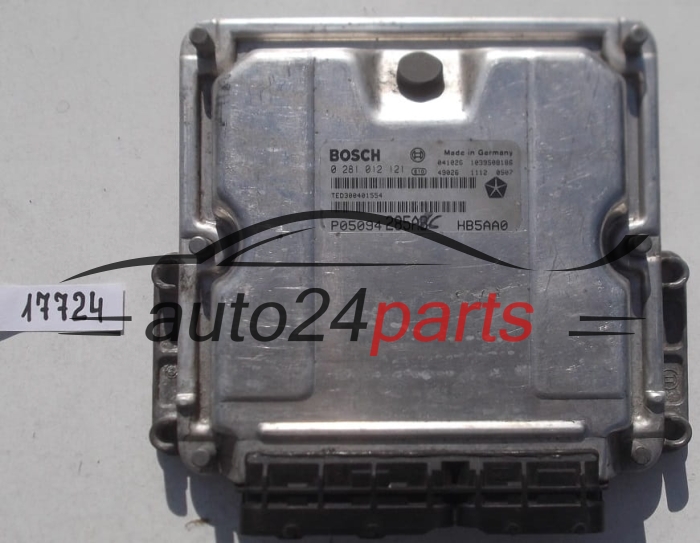MOTORSTEUERGERÄT ECU STEUERGERAT CHRYSLER VOYAGER 2.8 CRD BOSCH 0 281 012 121, 0281012121, P05094285AB