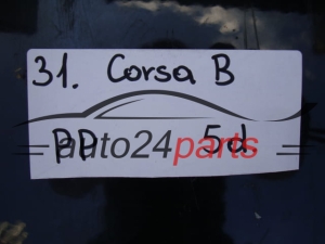 DRZWI PRAWE PRZEDNIE OPEL CORSA B CZARNE