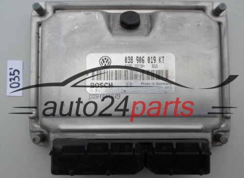KOMPUTER STEROWNIK SILNIKA SEAT IBIZA SKODA FABIA 1.9 TDI 038906019KT, 038 906 019 KT, BOSCH 0 281 011 219, 0281011219, DIESEL EDC15P+ 5213, 1039S02920