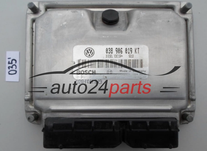 Sterownik silnika SEAT IBIZA SKODA FABIA 1.9 TDI 038906019KT BOSCH 0281011219 DIESEL EDC15P+ 5213 1039S02920 - 035 040 050