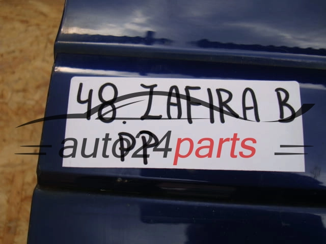 DRZWI PRAWE PRZEDNIE OPEL ZAFIRA B NIEBIESKIE