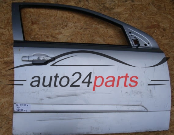 DRZWI PRAWE PRZEDNIE OPEL ASTRA H SREBRNE