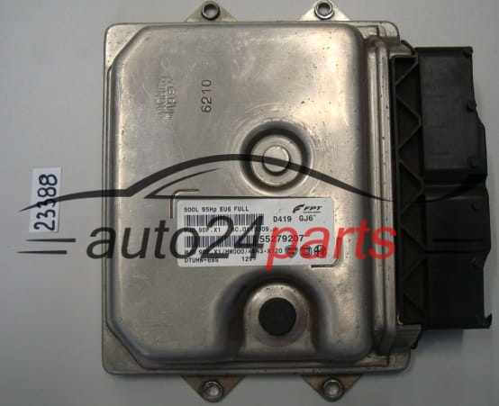 MOTORSTEUERGERÄT ECU STEUERGERÄT FIAT 500 MJD 9DF.X1, MJD9DFX1, 55279207