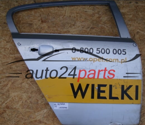 DRZWI PRAWE TYLNE OPEL ASTRA H SREBRNE