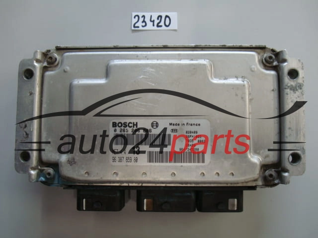 KOMPUTER STEROWNIK SILNIKA CITROEN XSARA PICASSO 1.6 BOSCH 0 261 206 606, 0261206606, 96 387 659 80id10, 9638765980, ME7.4.4 13